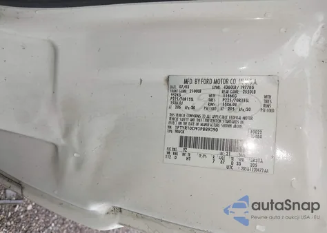 2003 Ford Ranger Xl/Xlt z USA, uszkodzony, nr VIN 1FTYR10D93PB89390